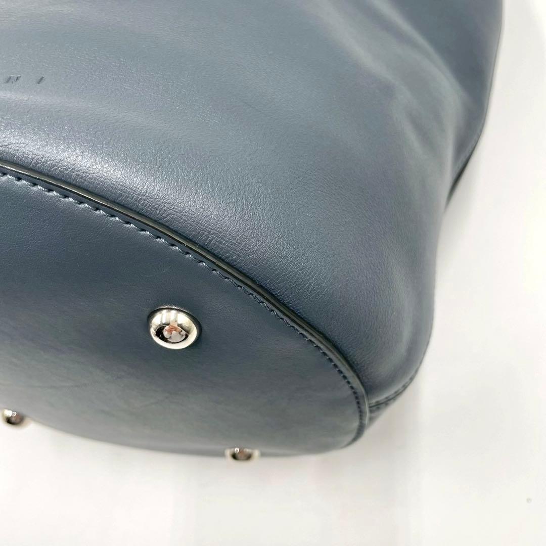 【極美品】 MARNI マルニ ショルダーバッグ バケツ バケット レザー