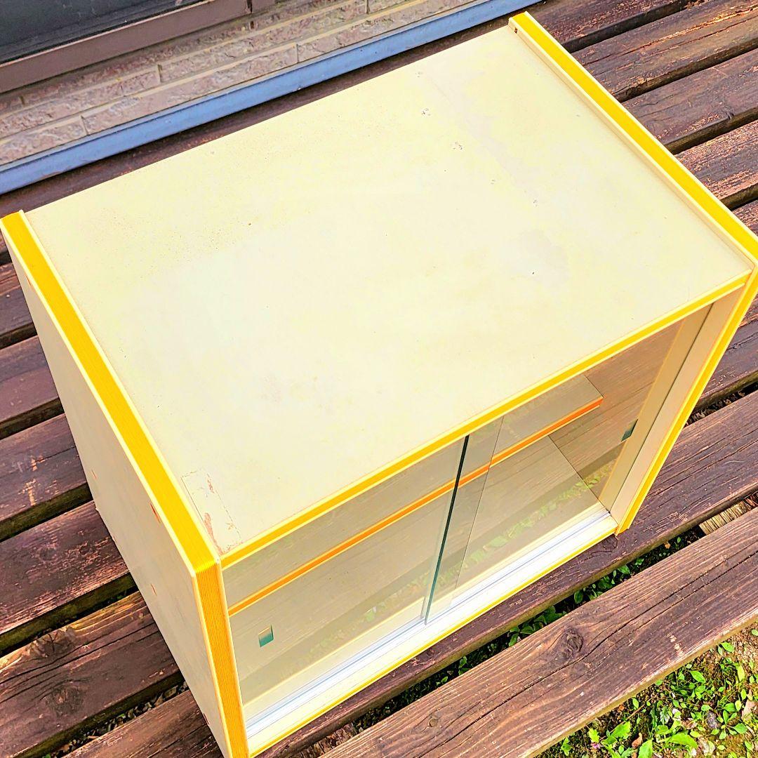 昭和レトロ】レトロポップ/飾り棚_ショーケース(オレンジ)