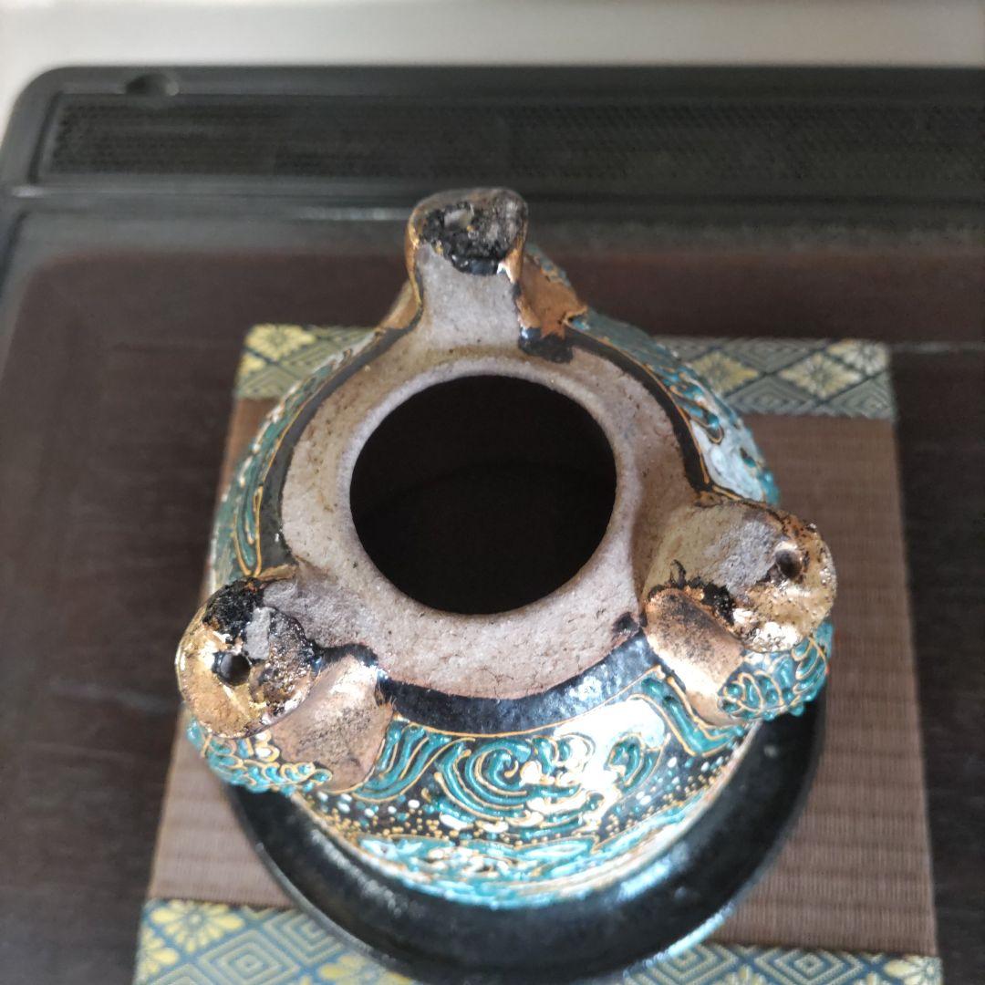 万年青鉢、 金彩龍図 、蘭鉢 、盆栽鉢 植木鉢、 東洋ラン 鉢、時代物