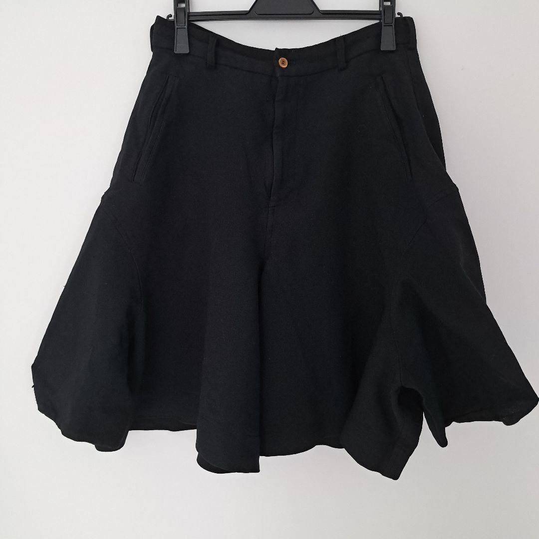 コム・デ・ギャルソン　２０１４　ポリエステル縮絨フレアキュロットパンツ