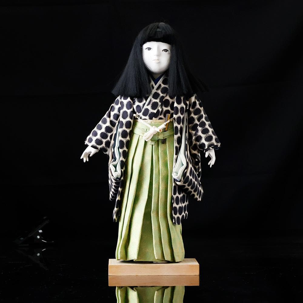 T 維文作 市松人形 曰く付き 呪いの市松人形 ホラー 着物 工芸品