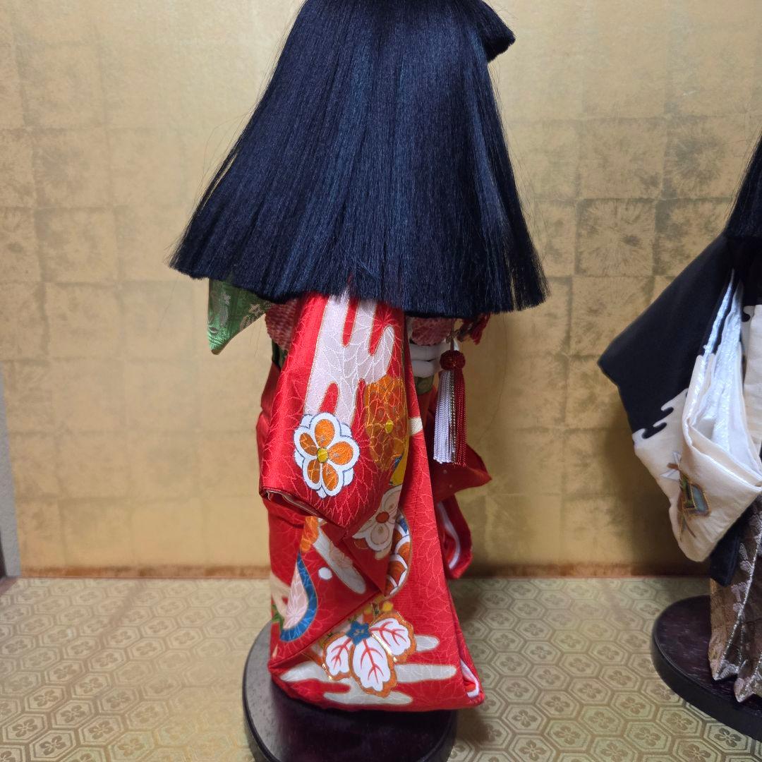 松寿作 市松人形 2体 男の子 女の子