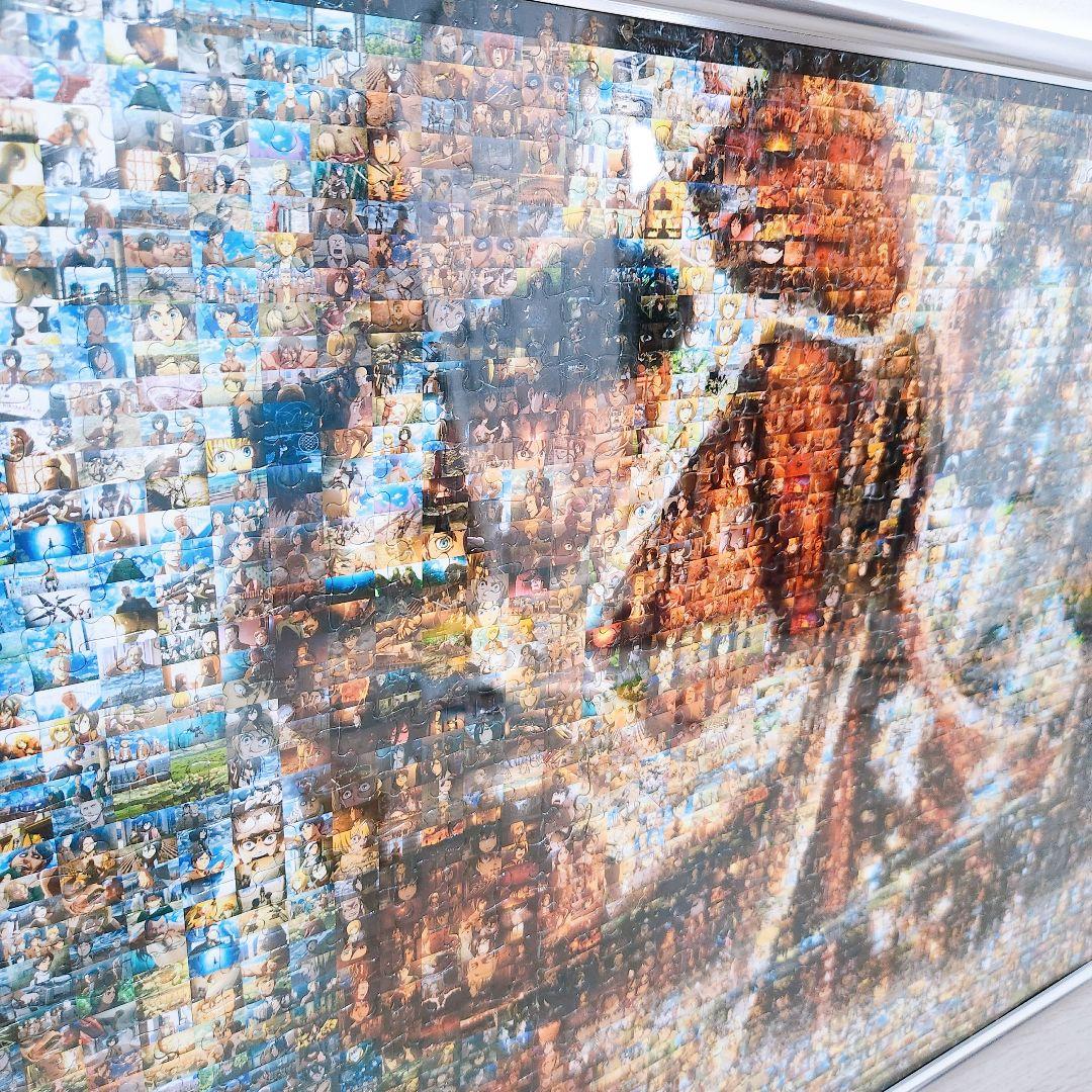 完成品 額付き 進撃の巨人 モザイクアートジグソーパズル 希少 - メルカリ
