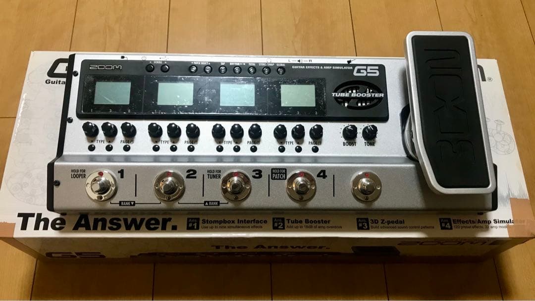 Zoom G5 ギターエフェクター 真空管 G5 Guitar Effects & Amp