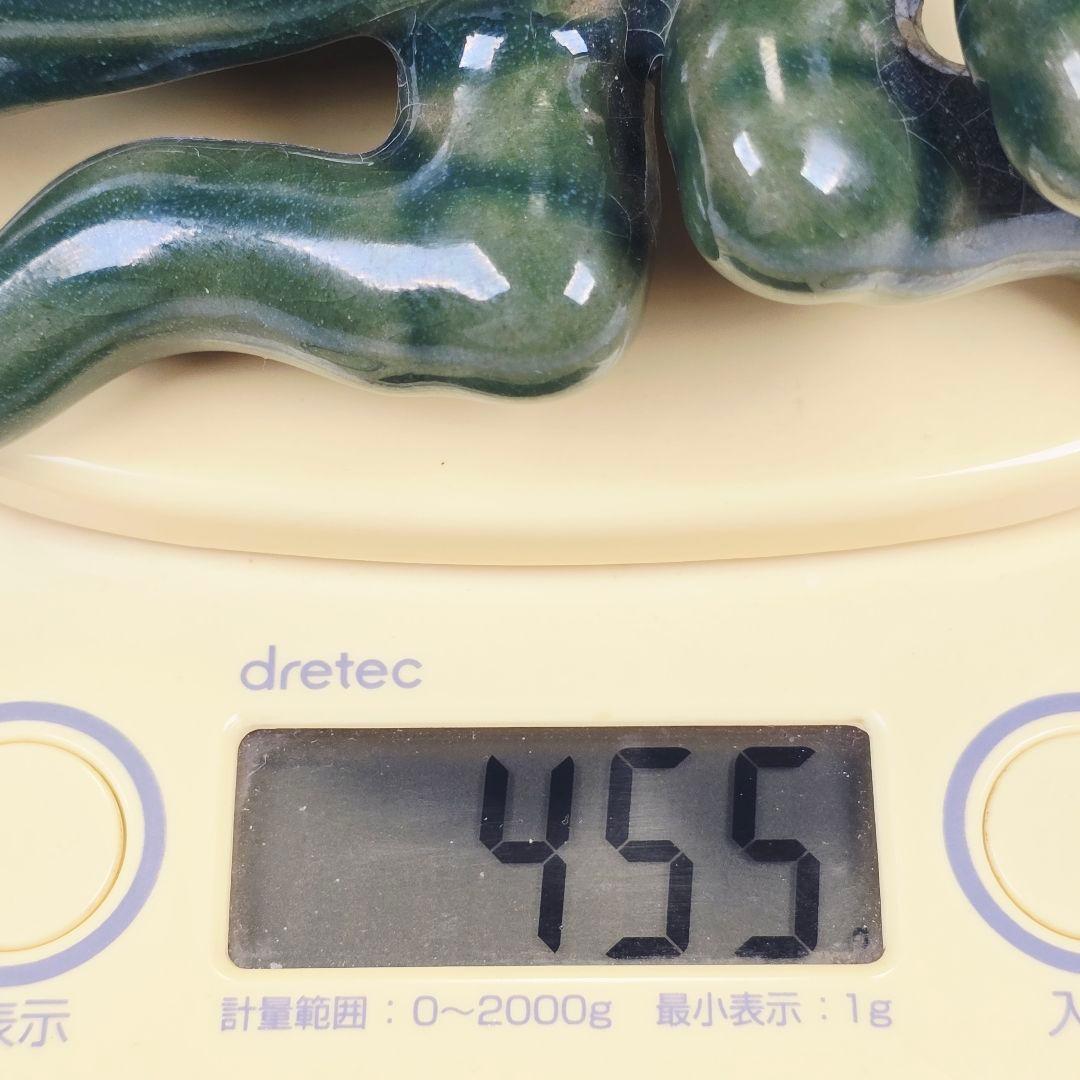 古美術 中国古磁 古越窯 秘色青磁 手彫 セミ 大型置物 風水開運観賞物 美品