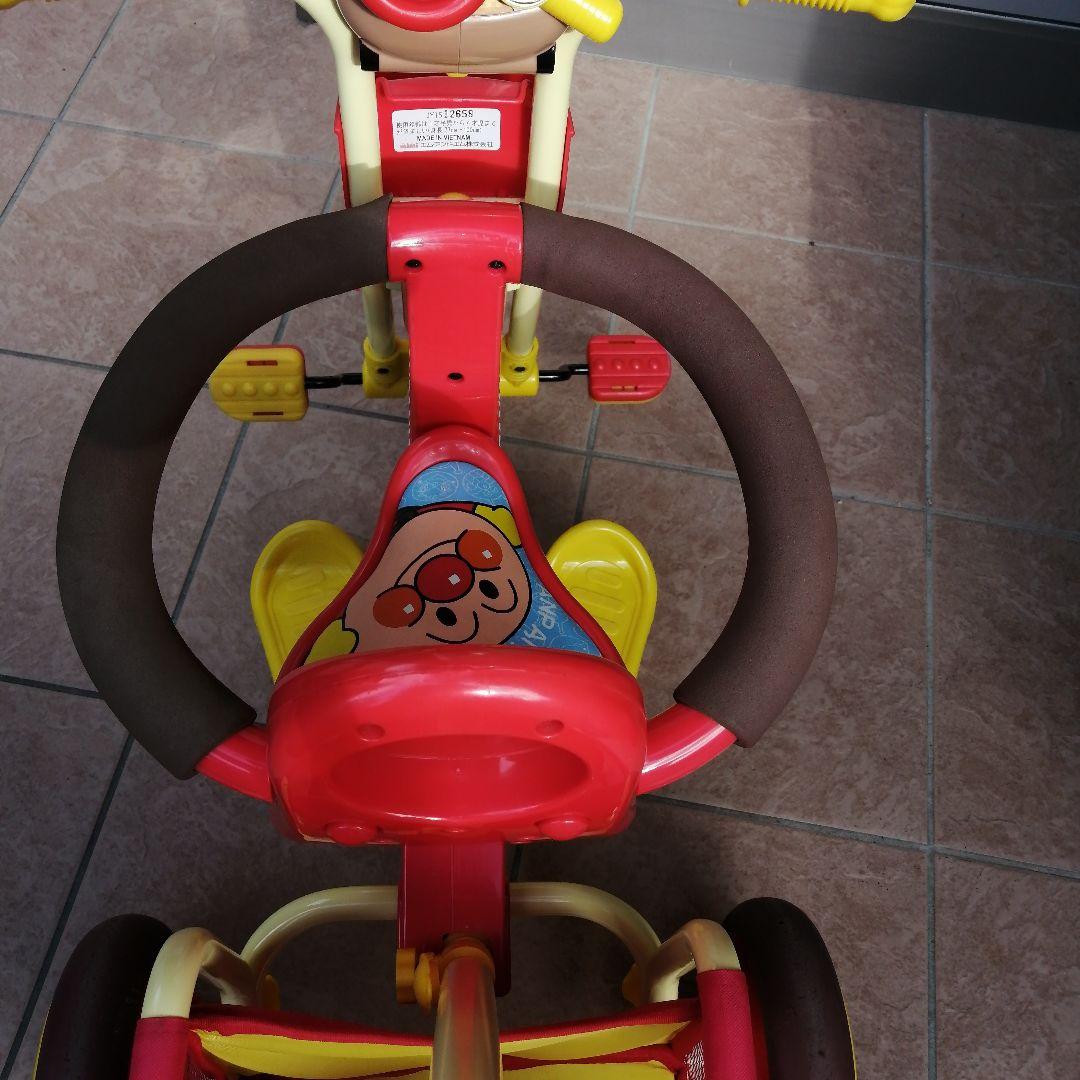 アンパンマン 三輪車 押し棒付き