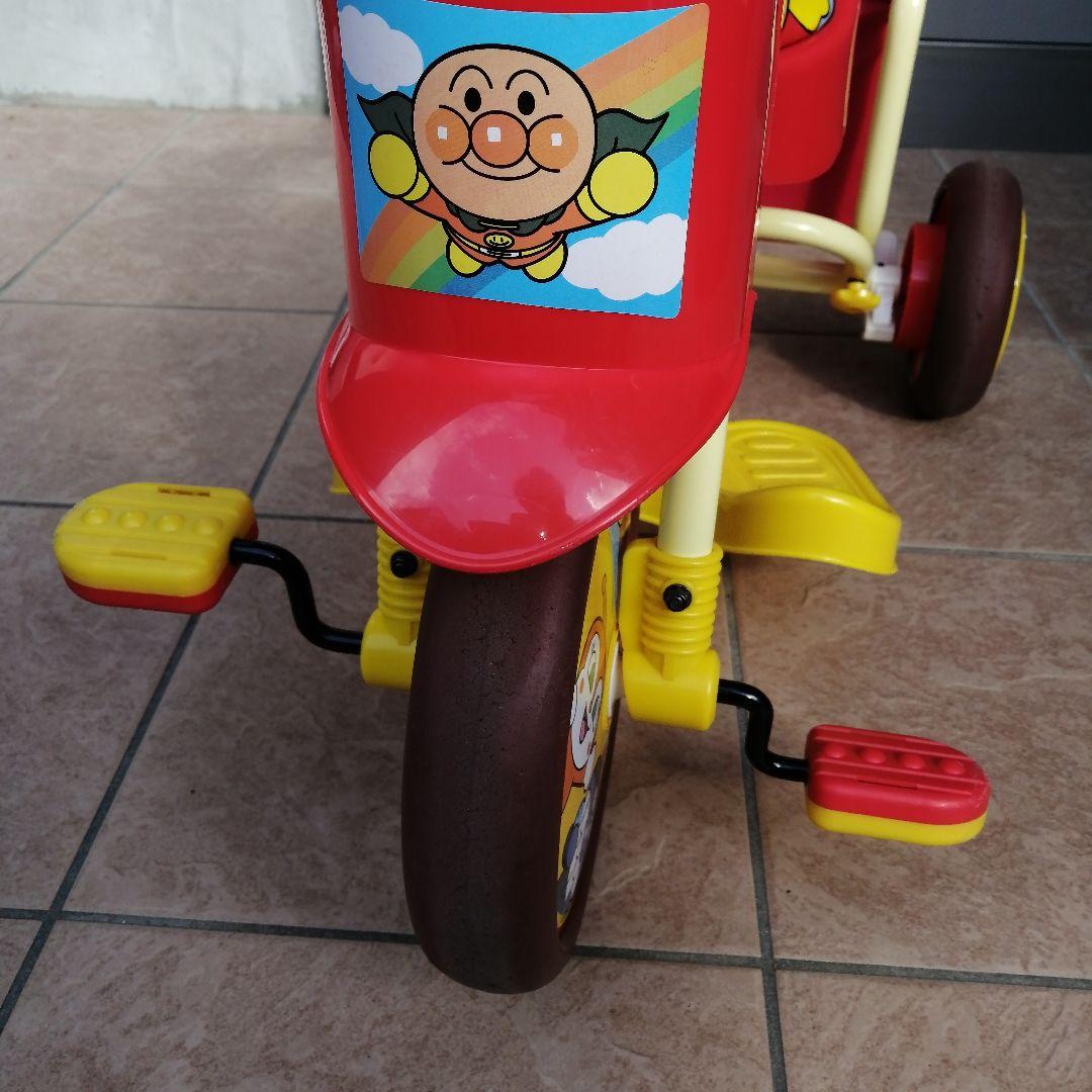 アンパンマン 三輪車 押し棒付き