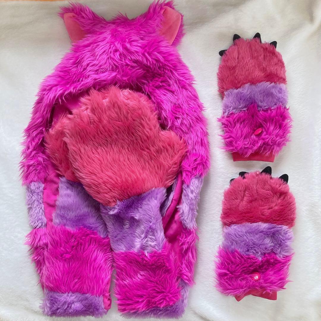 チェシャ猫2点セット」ディズニーファンキャップ マフラー帽子 / 手袋