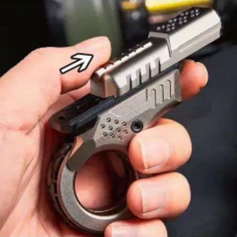 【新品未開封】ガンタイプ　フィジェットトイ　サンドブラスト　スライダー　EDC