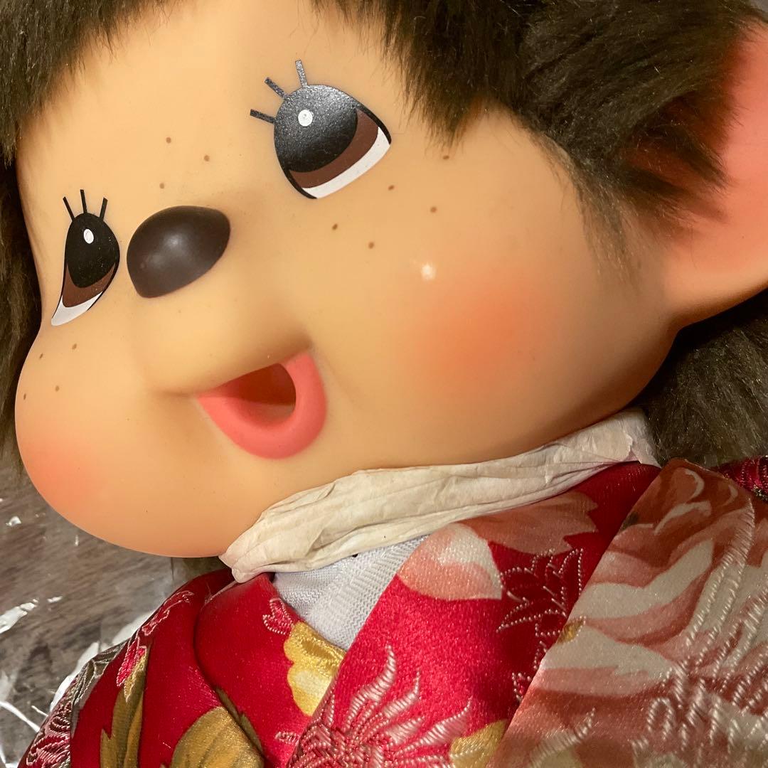 新品 未使用！振袖 モンチッチ Ｌ 女の子 大きい ぬいぐるみ 人形 セキグチ