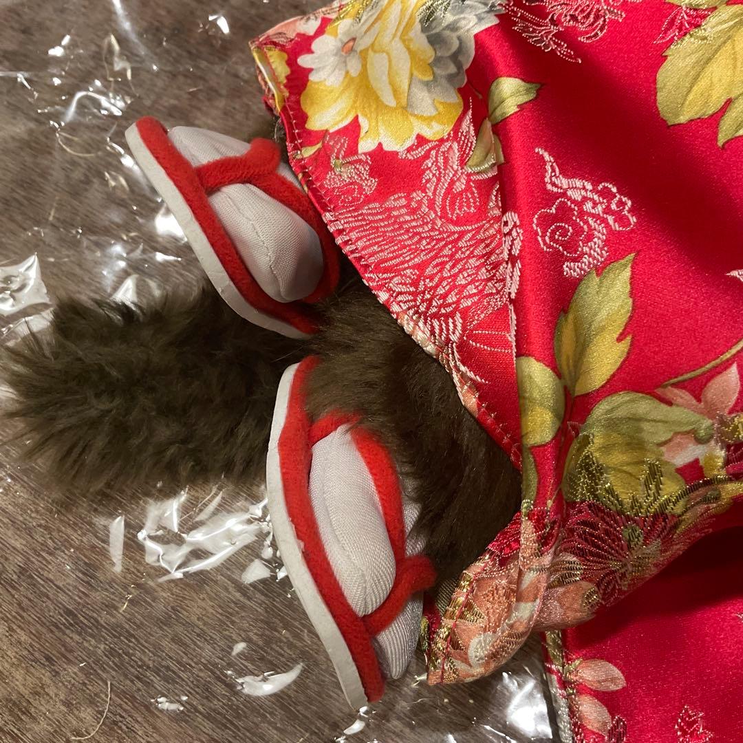 新品 未使用！振袖 モンチッチ Ｌ 女の子 大きい ぬいぐるみ 人形 セキグチ