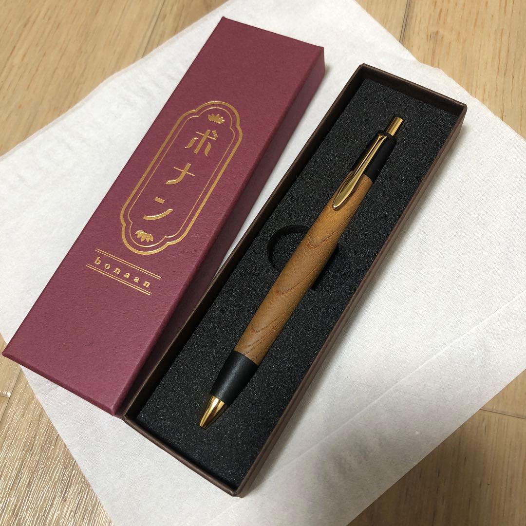 ボナンペン欅真鍮シャーペン野原工芸工房楔こぶた工房クルトガダイブ