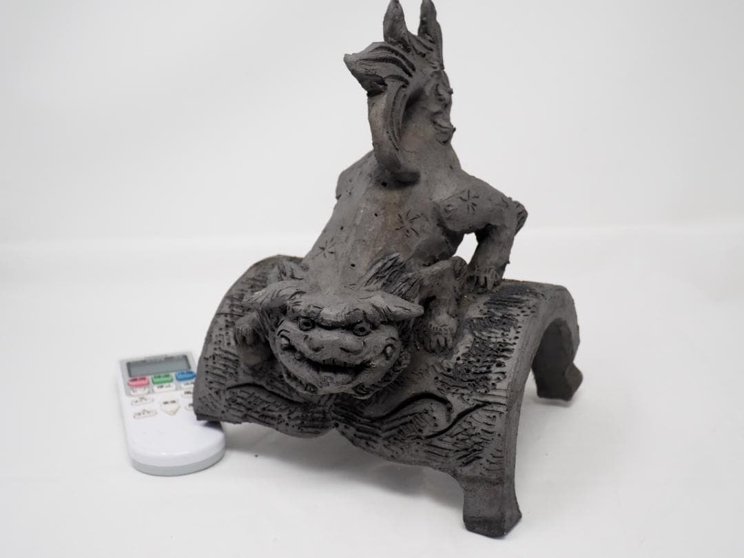 シーサー瓦沖縄産琉球守り神鬼瓦縁起物破邪