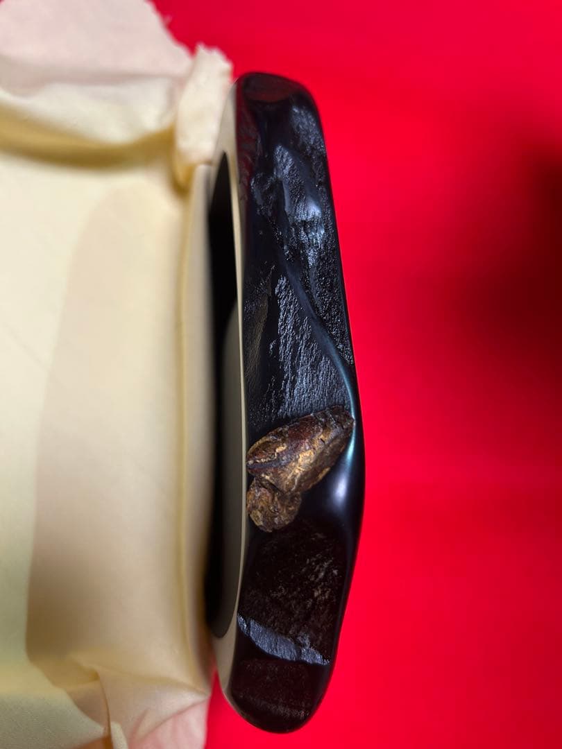 【値下げ中！】鍋倉山龍渓硯　秀石作　書道具