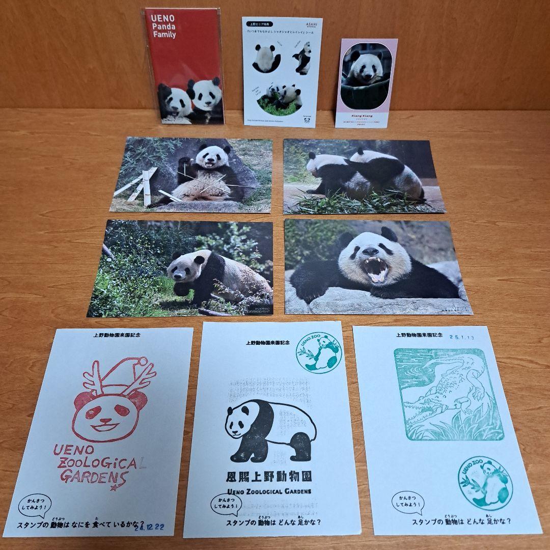 上野松坂屋 毎日パンダさんポストカード ノベルティ 上野動物園 - メルカリ