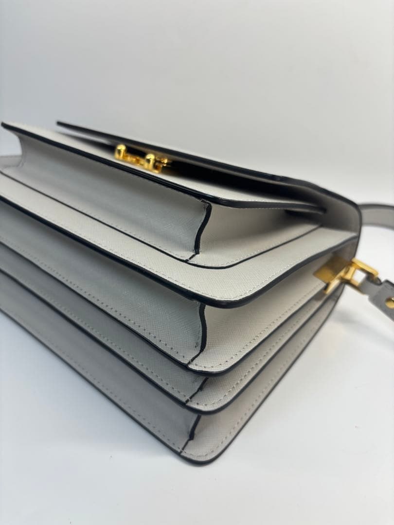 MARNI マルニ トランク レザー ショルダーバッグ 2way グレー