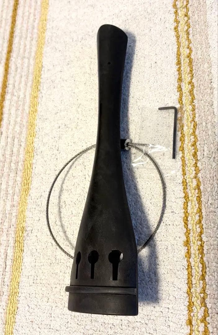 新品】鈴木 コントラバス用 テールピース テールワイヤー付き 新品