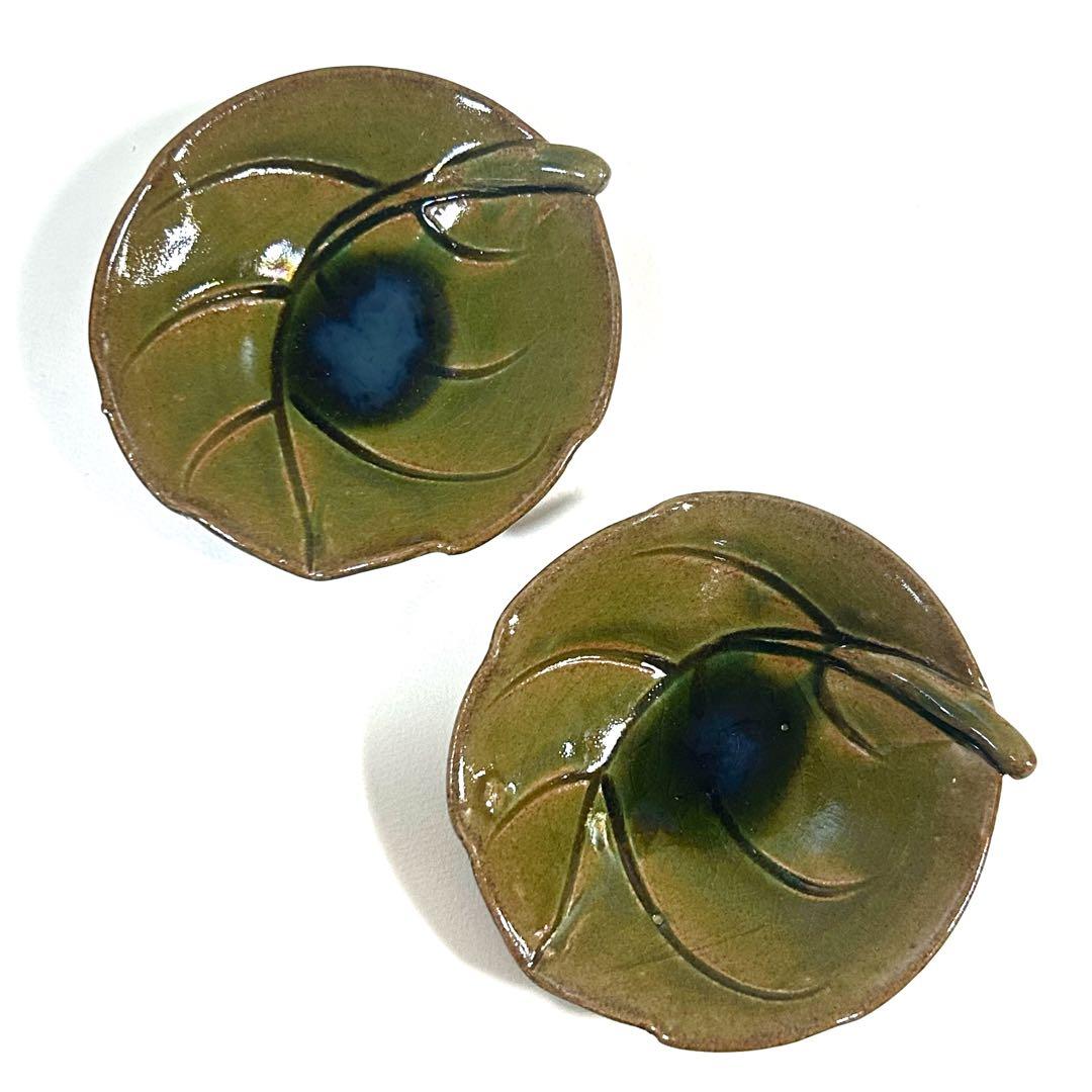 織部銘々皿 十三代 山口小左衛門｜小皿 5枚セット 木箱付き 茶道具 五