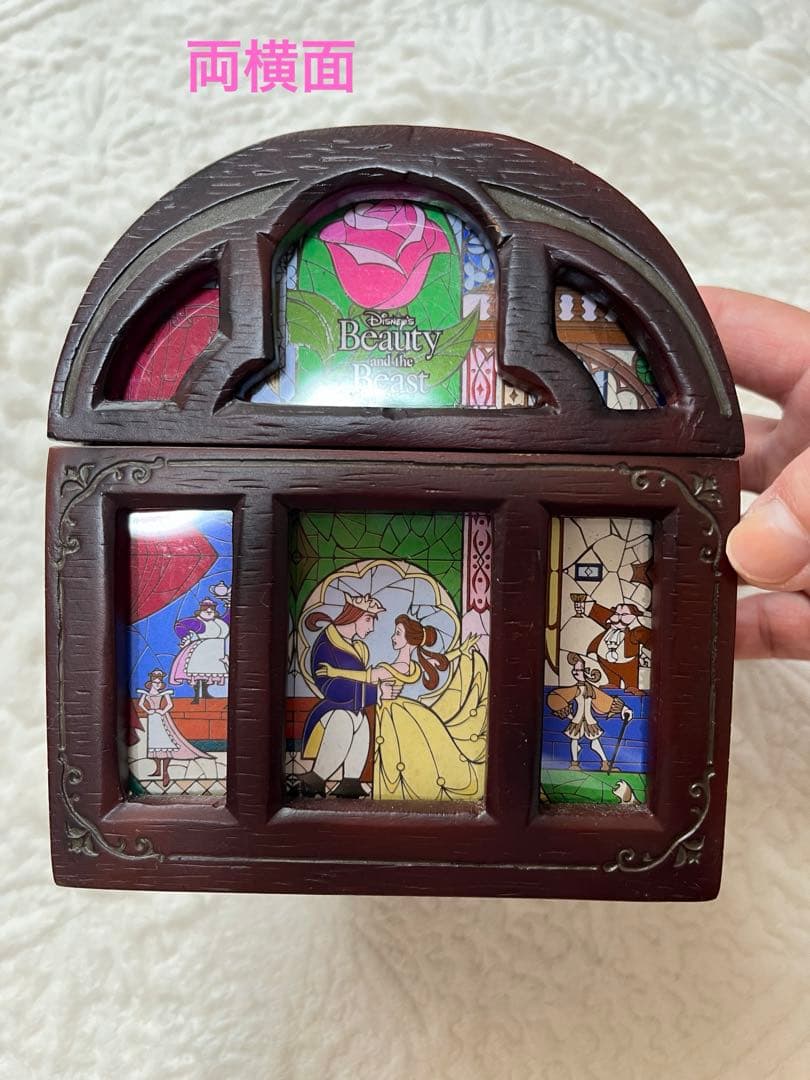 レア！ディズニー美女と野獣ヴィンテージコレクション☆木製ボックス