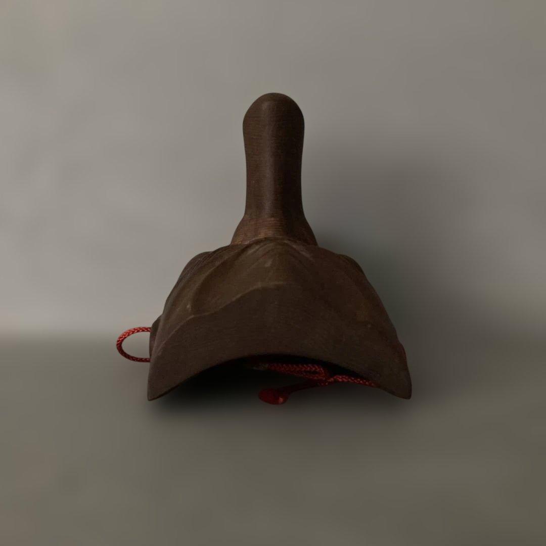 天狗 木彫一刀彫り お面 天然木 壁掛 魔除 開運