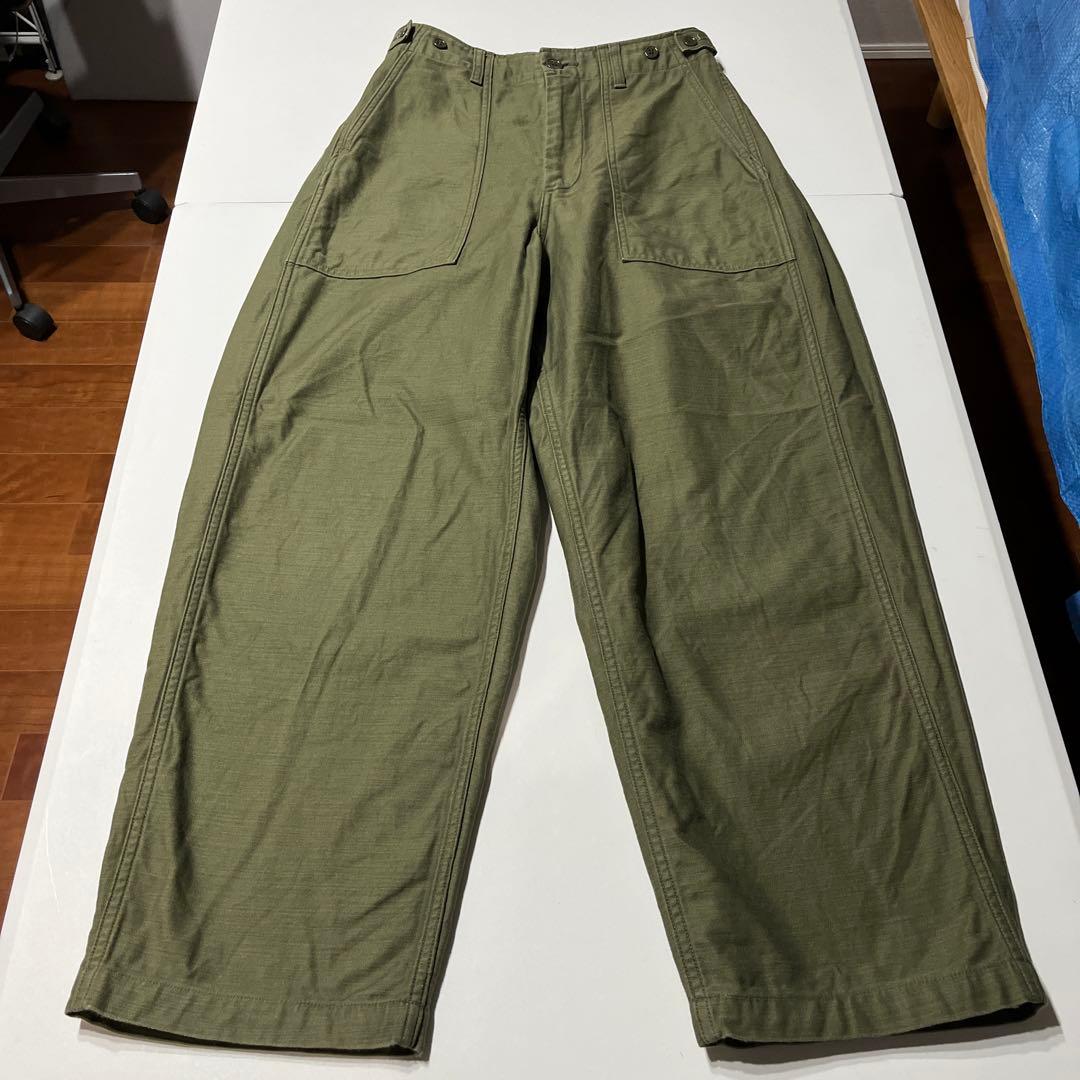 オーディナリーフィッツ ジェームス ファティーグ バックサテンパンツ