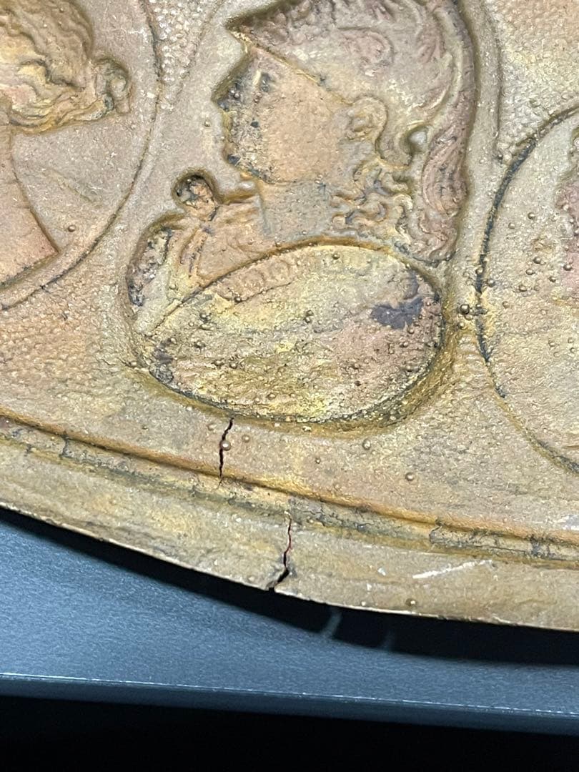 19世紀アンティークギリシャローマ帝国神話的な壁掛プレート