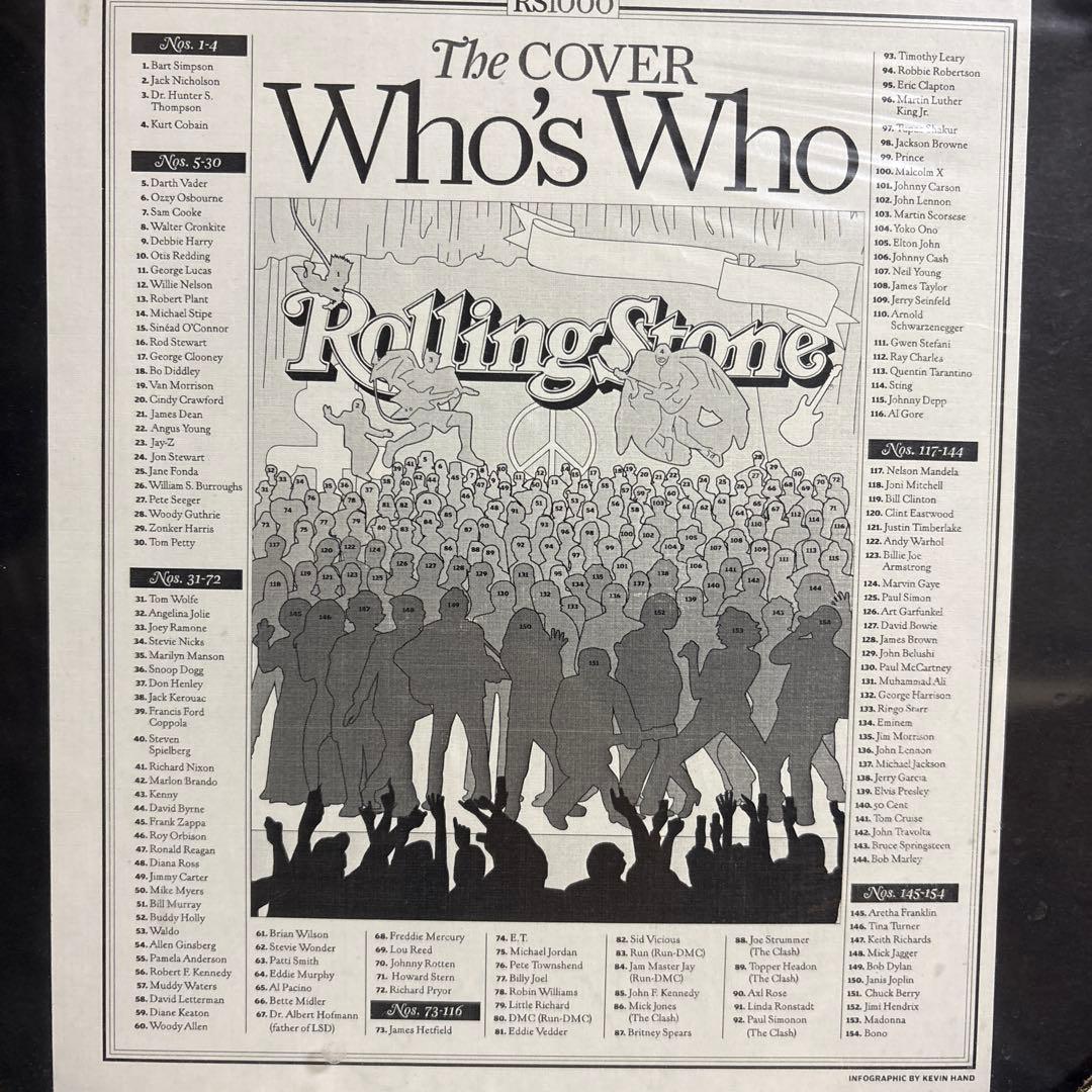 激レア 「ローリング・ストーン」の1000号記念号の表紙(ホログラム