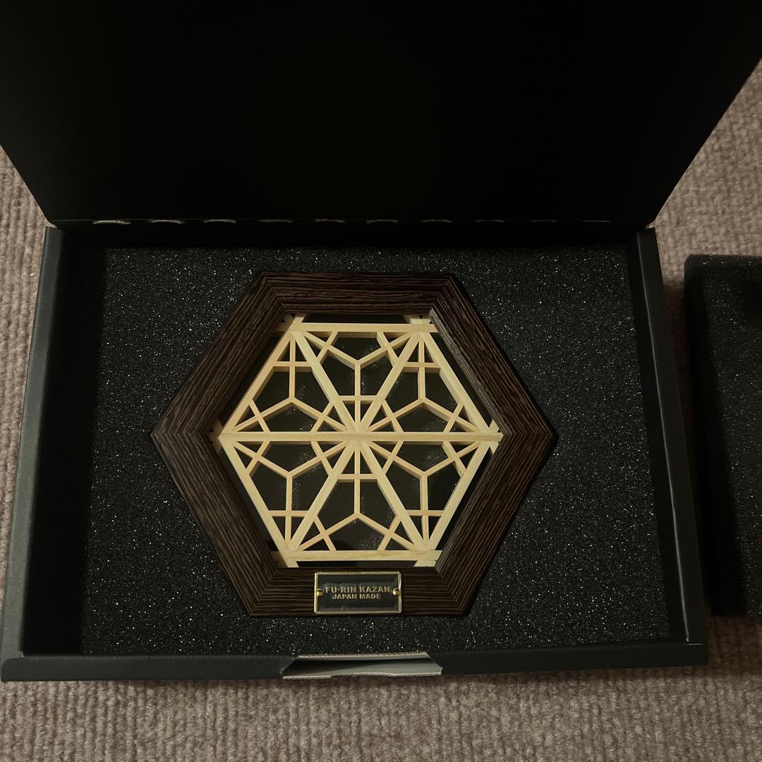 FU-RINKAZANヘキサコースター 【吉野桜グラス】ウエンジ