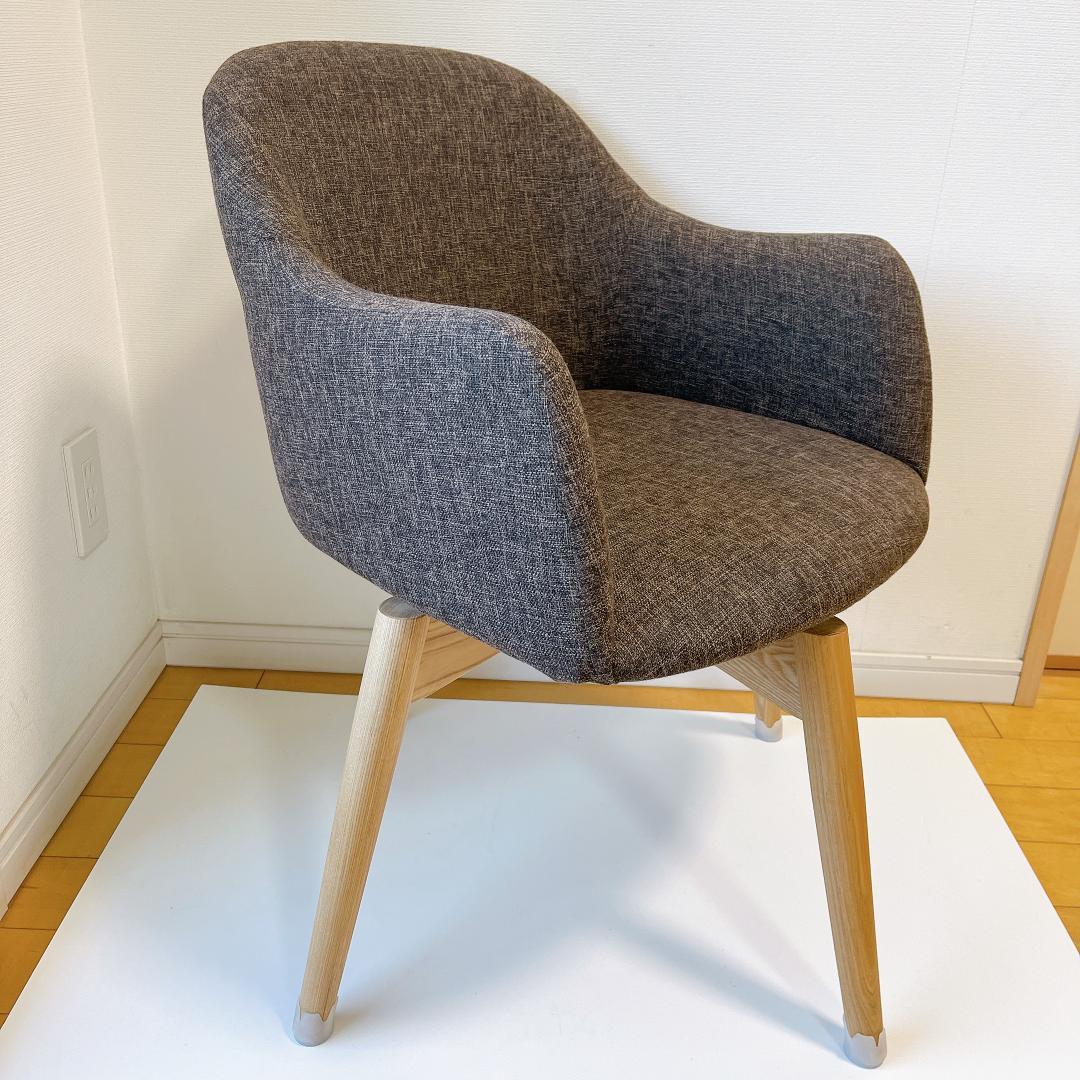 カラメリ 回転式　チェア　グレー