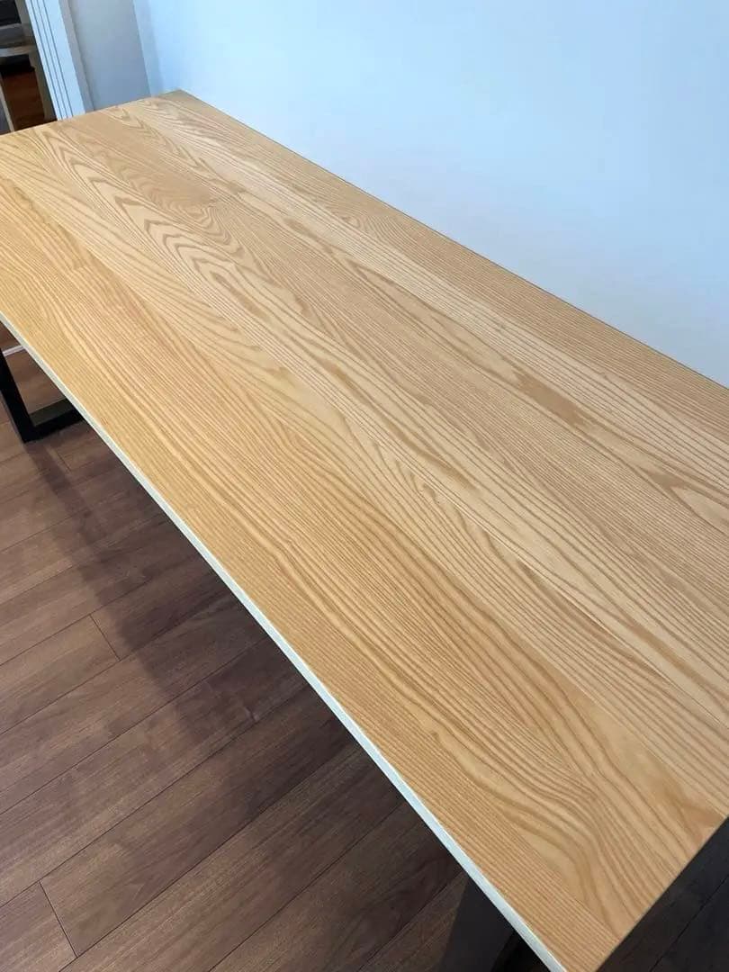 【chom kame】テーブル 無垢 ホワイトアッシュ180cmx70cm