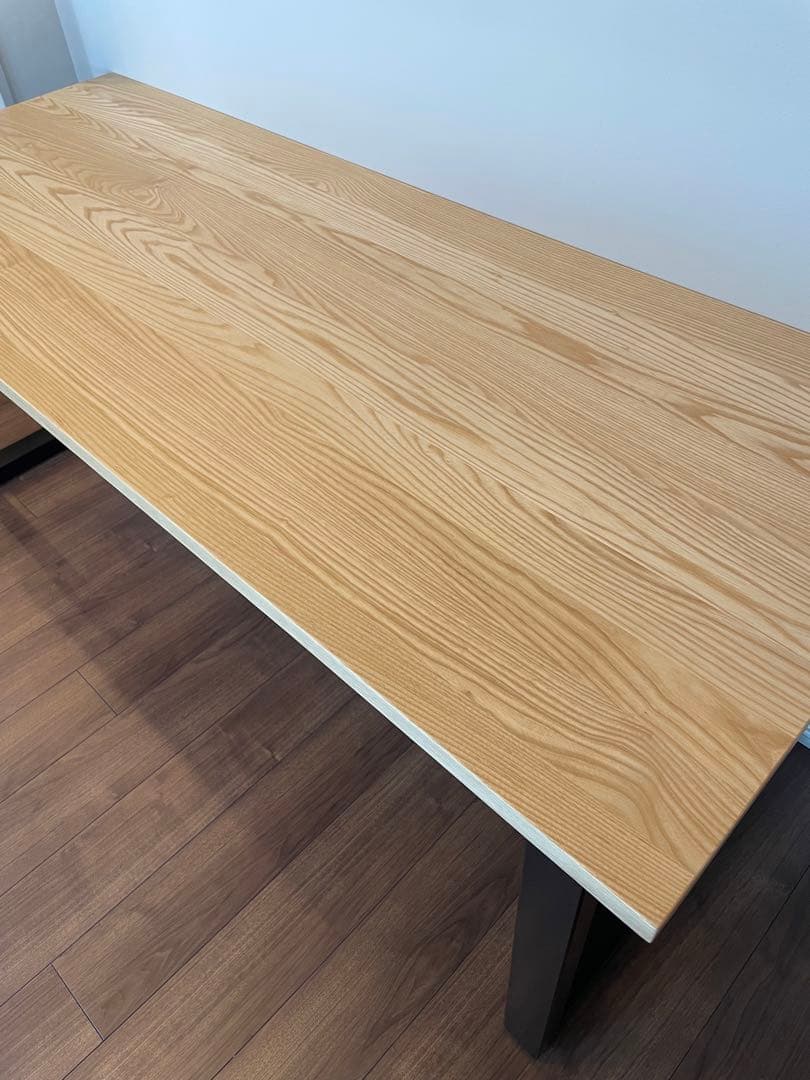 【chom kame】テーブル 無垢 ホワイトアッシュ180cmx70cm