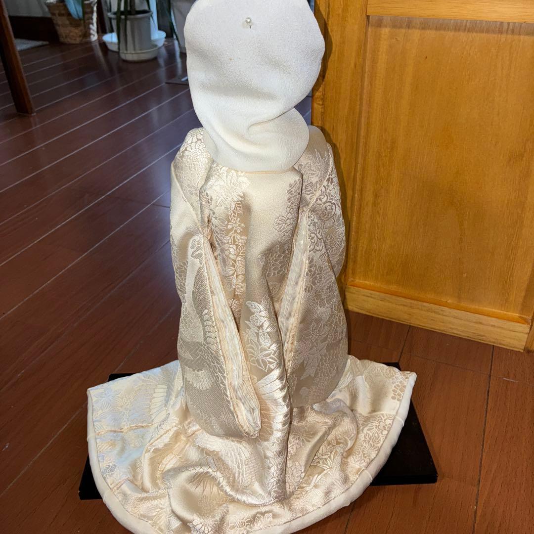 オールハンドメイド綿帽子の花嫁人形 美術品・アンティーク・コレクション