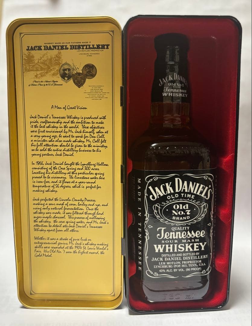 Jack Daniel's テネシーウイスキー ギフトボックス 6本入り