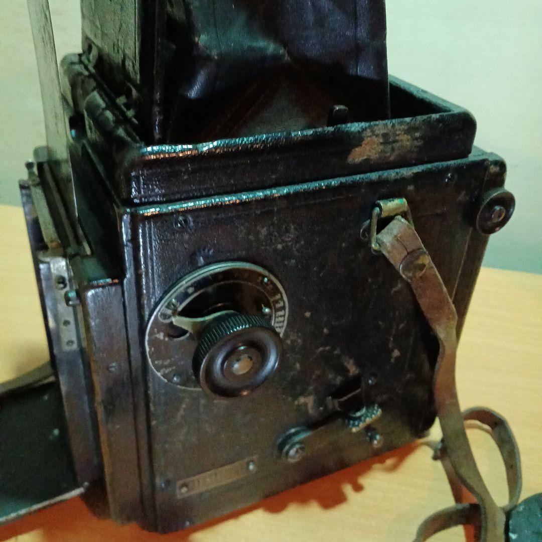 BIJOU REFLEX 木箱皮張ジャバラ式カメラ 100年前に製造された！