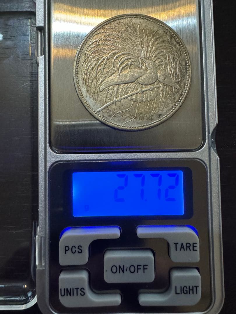 C_0012_1894年ドイツ領ニューギニア極楽鳥５マルク銀貨