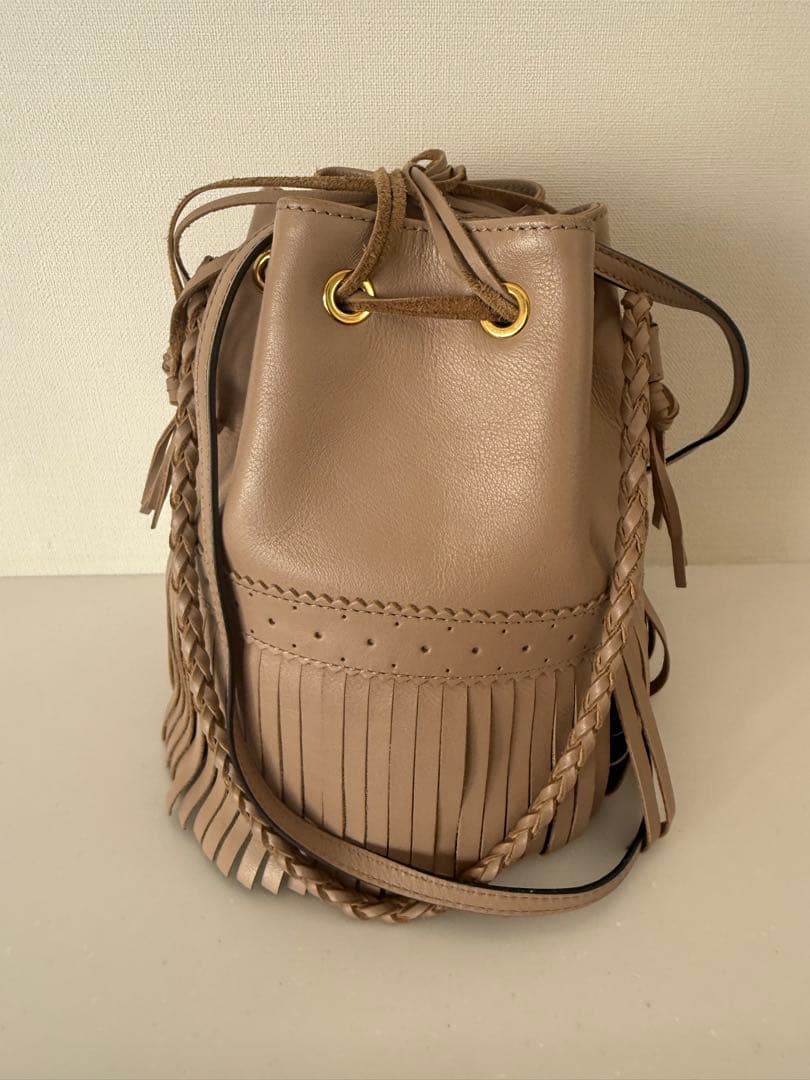 J&M DAVIDSON カーニバル 巾着型 ショルダーバッグ　フリンジ