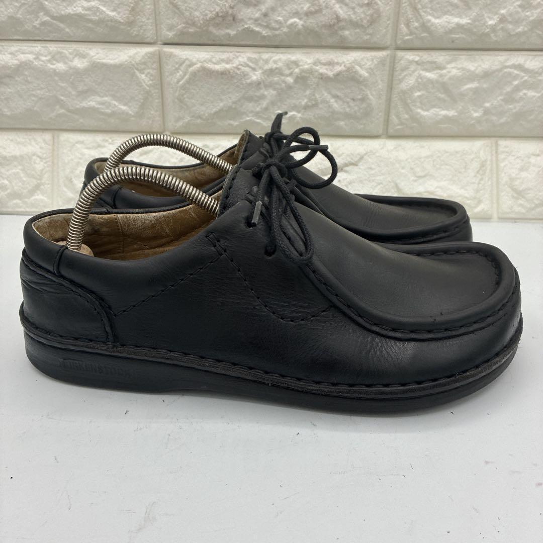 【良品】ビルケンシュトック パサデナ 41 チロリアン レザーシューズ ブラック