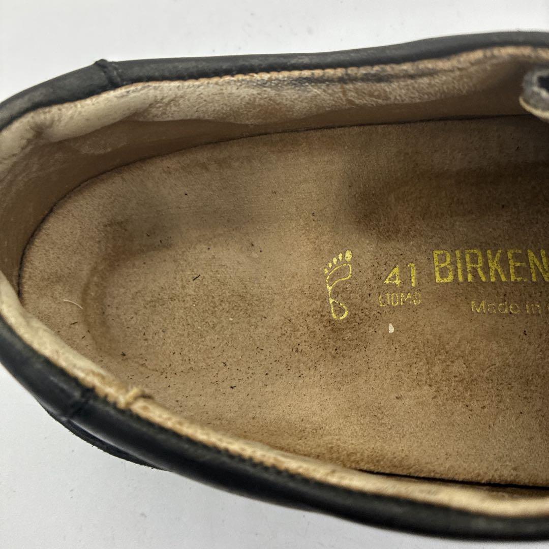 【良品】ビルケンシュトック パサデナ 41 チロリアン レザーシューズ ブラック