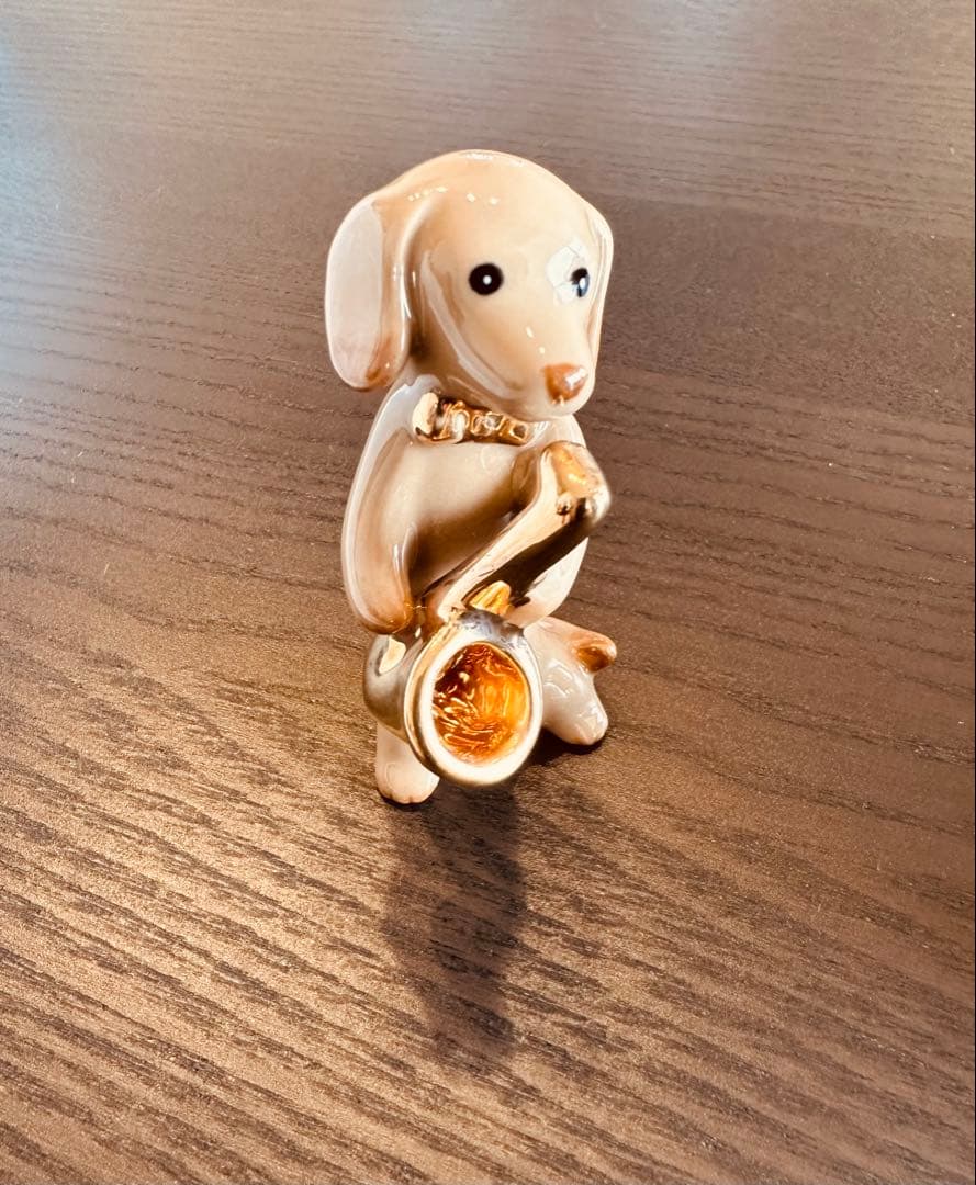 ダックスフンド オーケストラ 音楽隊 陶器置物 犬 2個セット - メルカリ