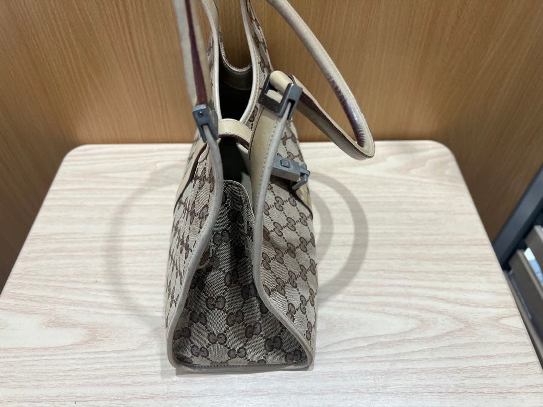 GUCCI グッチ ジャッキー GG柄 ショルダーバッグ キャンバス×レザー