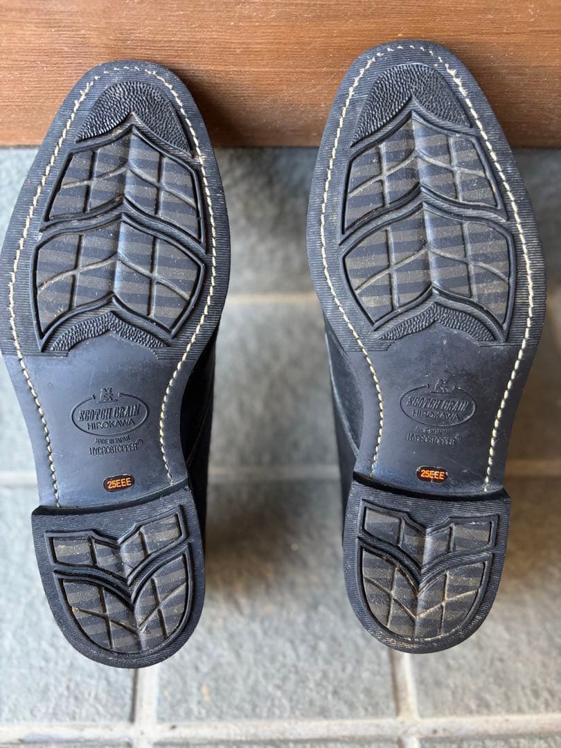 スコッチグレイン　モンクストラップシューズ