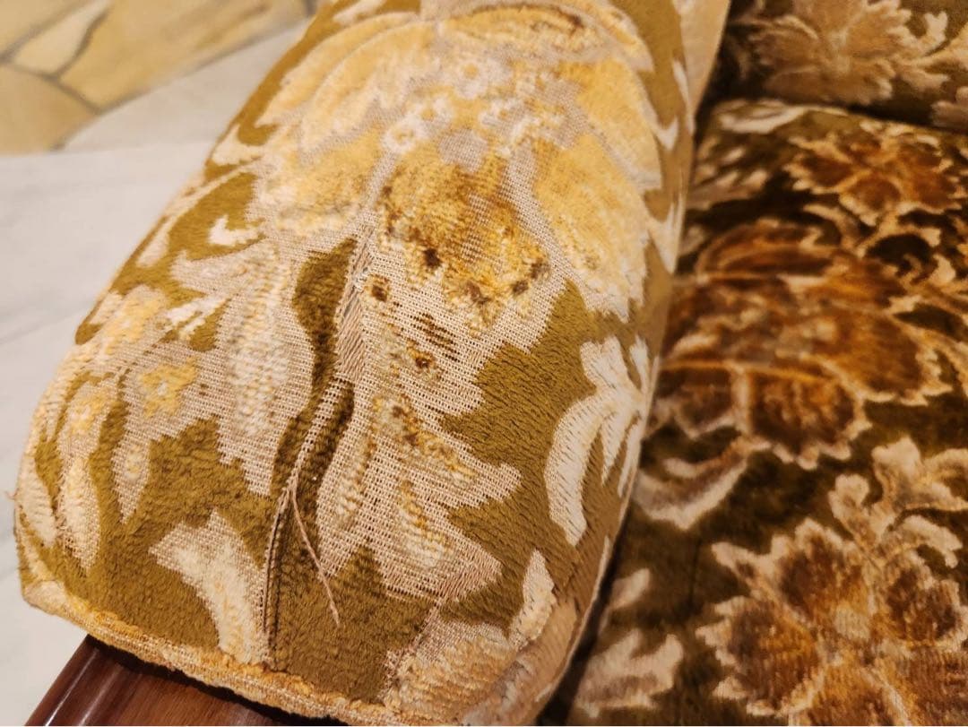 オールドカリモク old karimoku 金華山 アンティーク 1人掛けソファ