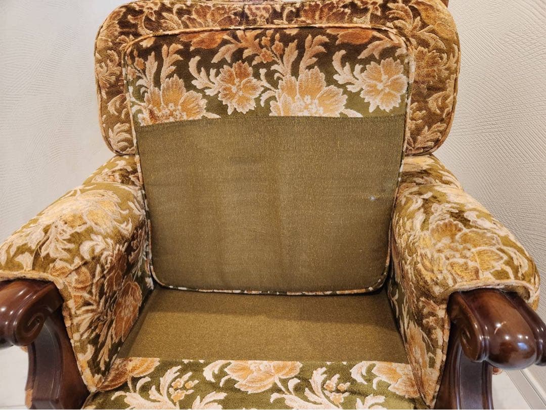 オールドカリモク old karimoku 金華山 アンティーク 1人掛けソファ