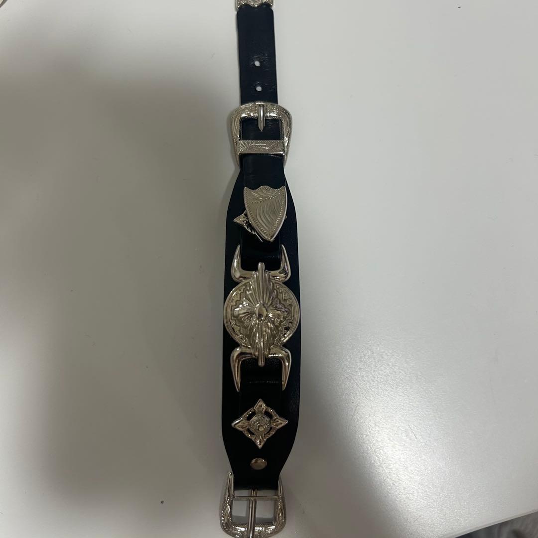 アクセサリー TOGA too Double buckle leather bangle