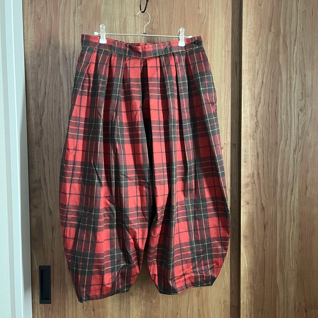 COMME des GARCONS コムコム タータンチェックバルーンパンツ