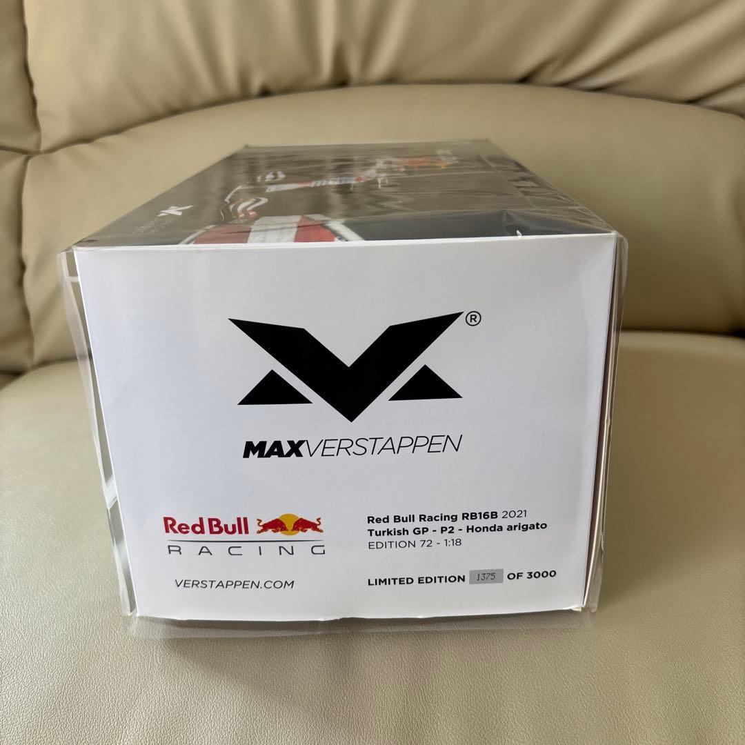 1/18ミニチャンプス レッドブルRB16B M.フェルスタッペン