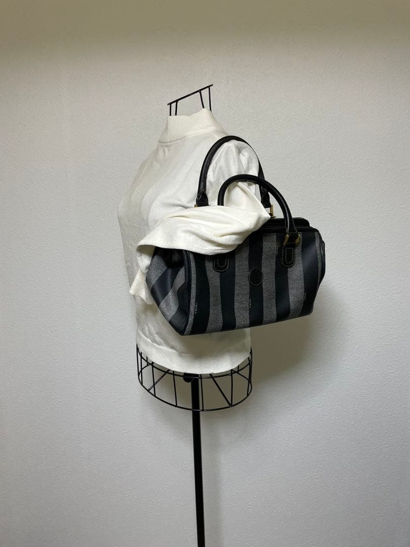 Fendi ストライプ ハンドバッグ