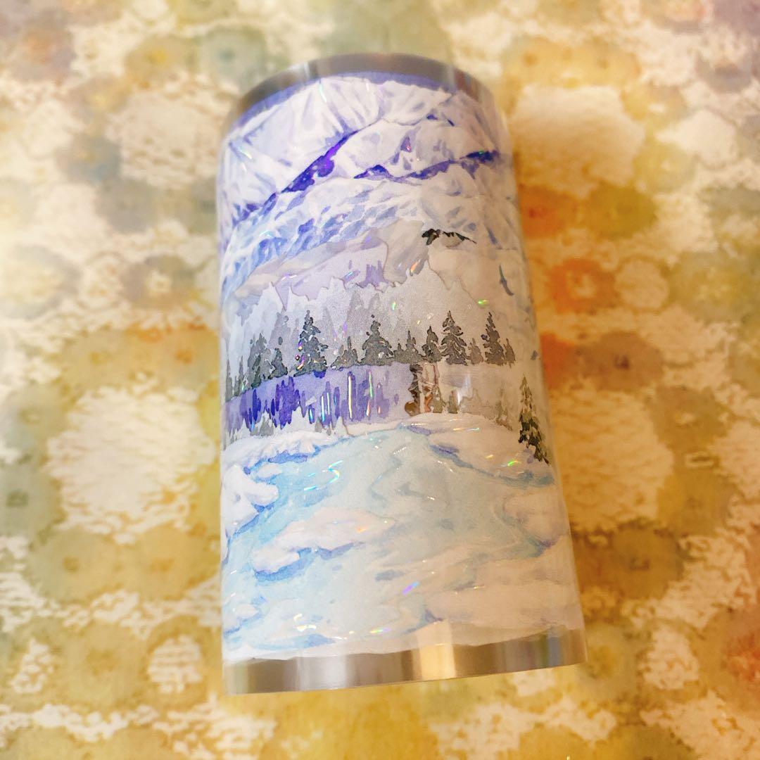 海外マスキングテープ巻売り 冬景色 風景マステ 贝壳光petテープ 中古