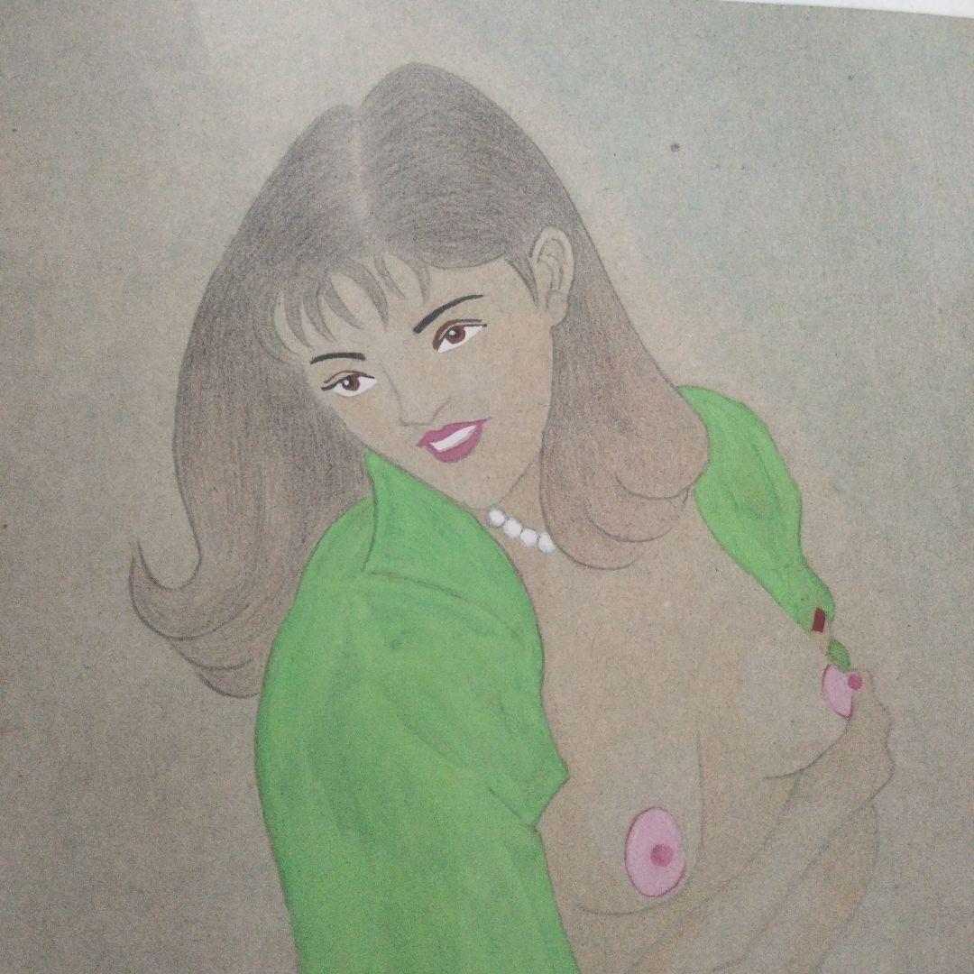 美人画・色鉛筆＆水彩絵の具