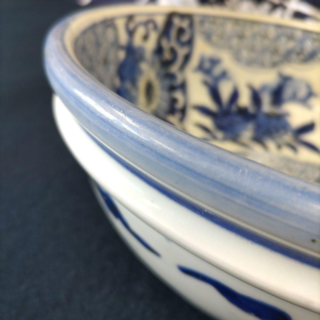 古伊万里　蝶大鉢　D109